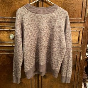 Aerie Leopard Print Sweater